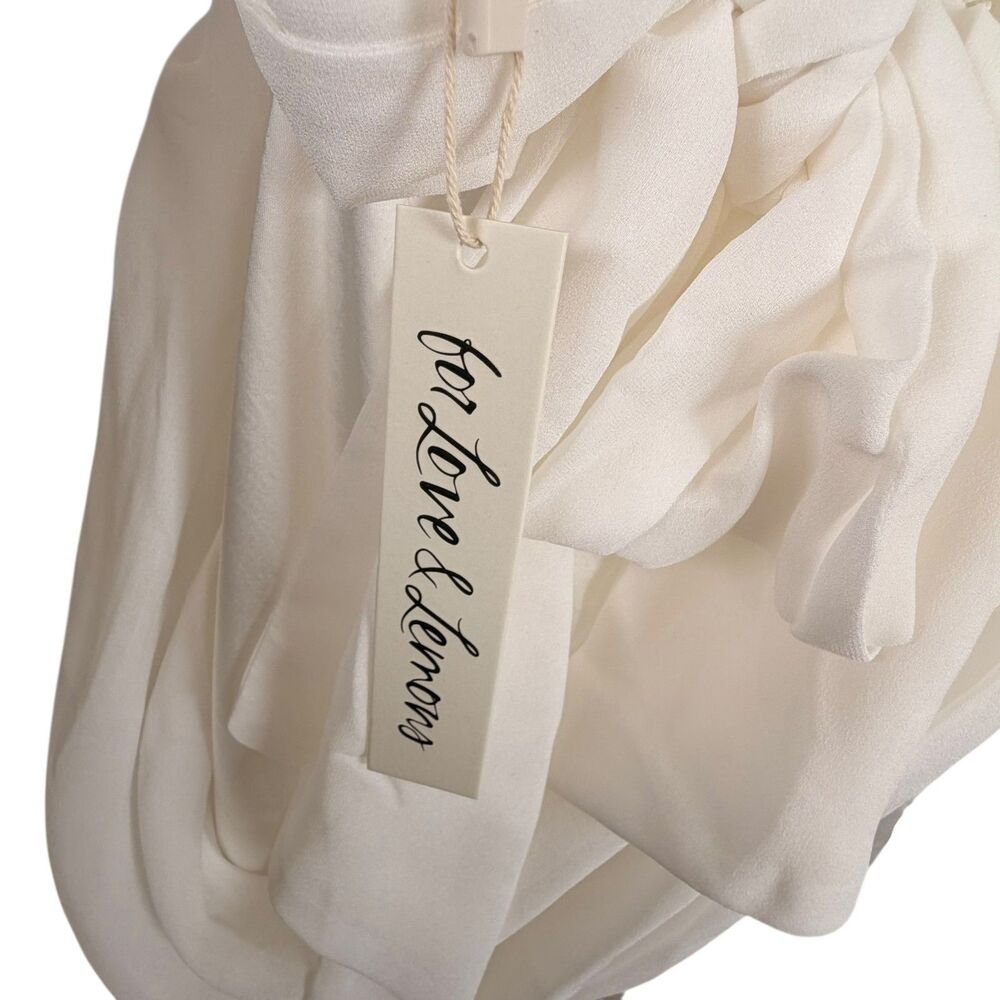 For Love & Lemons x Revolve Cora Bridal Gown White Size M NWT - Picture 5 of 13